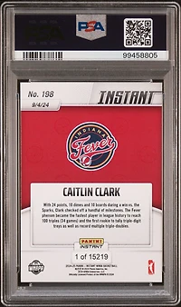 2024 Panini Instant Wnba 198 Caitlin Clark PSA 10