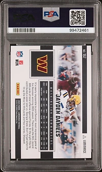 2024 Panini Luminance 182 Jayden Daniels Purple PSA 9