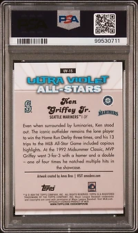 2024 Topps Chrome Ultraviolet All-stars Uv15 Ken Griffey Jr. PSA 10