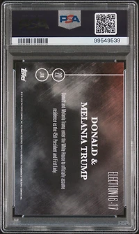 2016 Topps Now Election 16-17 Donald Trump/melania Trump PSA 10