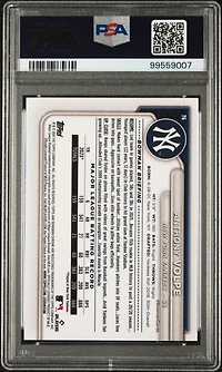 2024 Bowman Mega Box Chrome 76 Anthony Volpe Fuchsia Refractor PSA 10