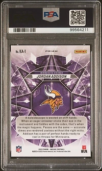 2023 Panini Mosaic Kaleidoscopic Ka1 Jordan Addison PSA 10