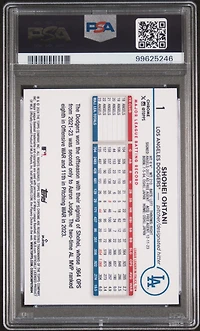 2024 Topps Chrome 1 Shohei Ohtani X-fractor PSA 9