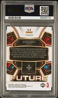 2024 Panini Select Wnba Select Future 5 Kate Martin Blue Prizm PSA 10