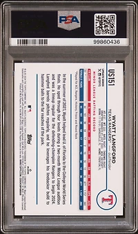 2024 Topps Update Us151 Wyatt Langford PSA 10