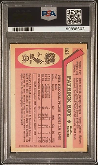 1987 O-pee-chee 163 Patrick Roy PSA 9