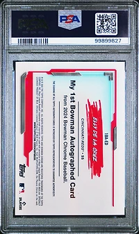 2024 Bowman Chrome My 1st Bowman Autographs 1baed Elly De La Cruz PSA 9