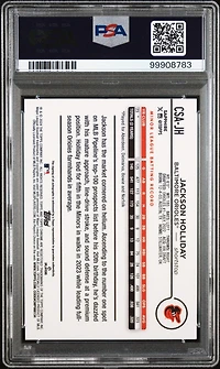 2024 Topps Chrome Sapphire Chrome Sapphire Autographs Csajh Jackson Holliday PSA 10