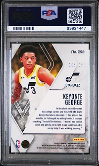 2023 Panini Phoenix 296 Keyonte George Red PSA 10