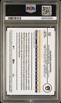 2024 Topps Chrome 161 Jackson Chourio X-fractor PSA 10