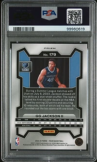 2023 Panini Prizm 179 Gg Jackson Ii Pulsar PSA 10