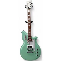 Used Airline Map Colin Newman Mint Green Solid Body Electric Guitar