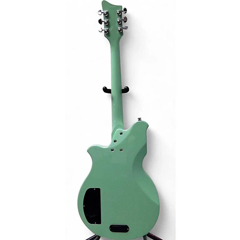 Used Airline Map Colin Newman Mint Green Solid Body Electric Guitar