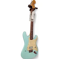 Used 2001 Fender Tom Delonge Signature Stratocaster Daphne Blue Solid Body Electric Guitar