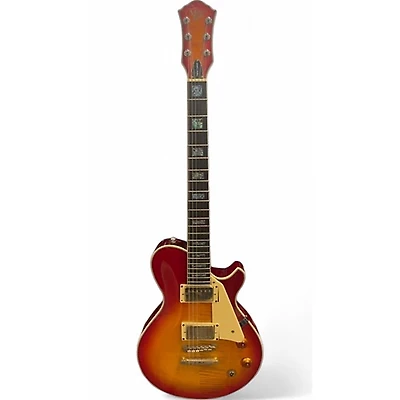 Used Michael Kelly Patriot Custom Brown Solid Body Electric Guitar