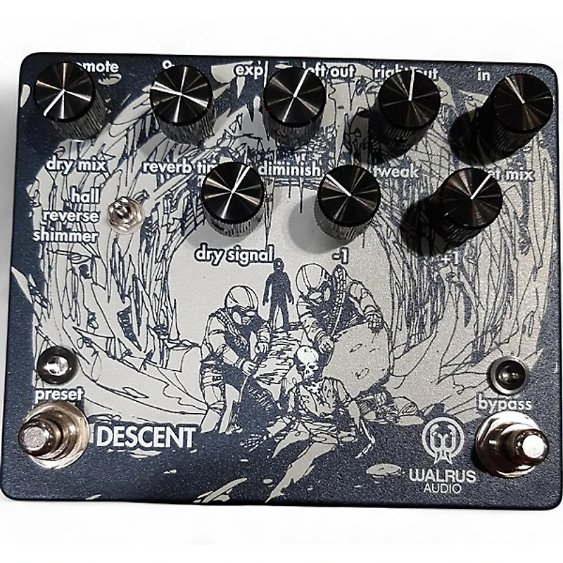 Used Walrus Audio Descent Reverb Effect Pedal