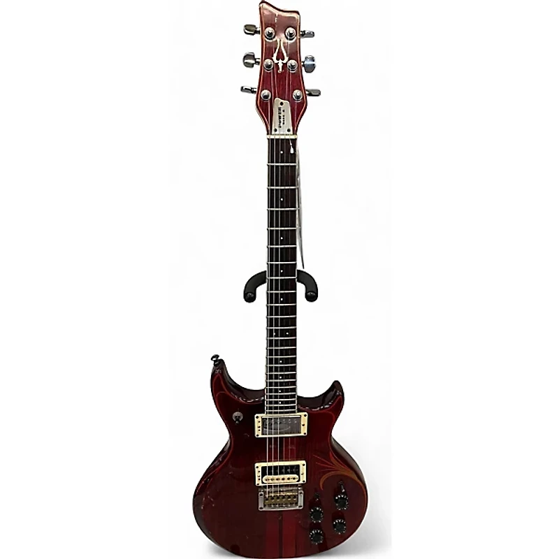 Used Daion Power Mark X Trans Red Solid Body Electric Guitar