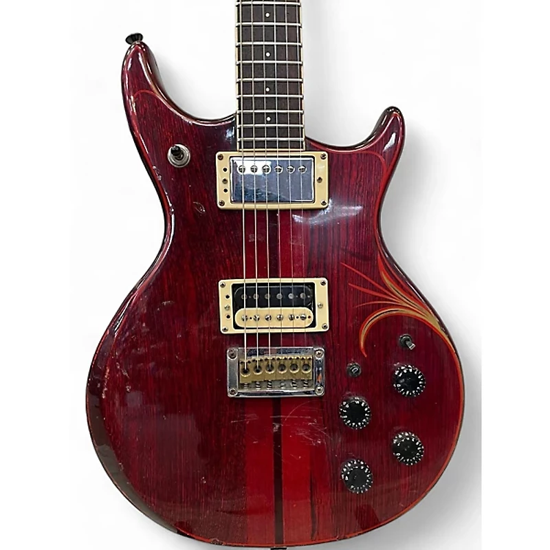 Used Daion Power Mark X Trans Red Solid Body Electric Guitar