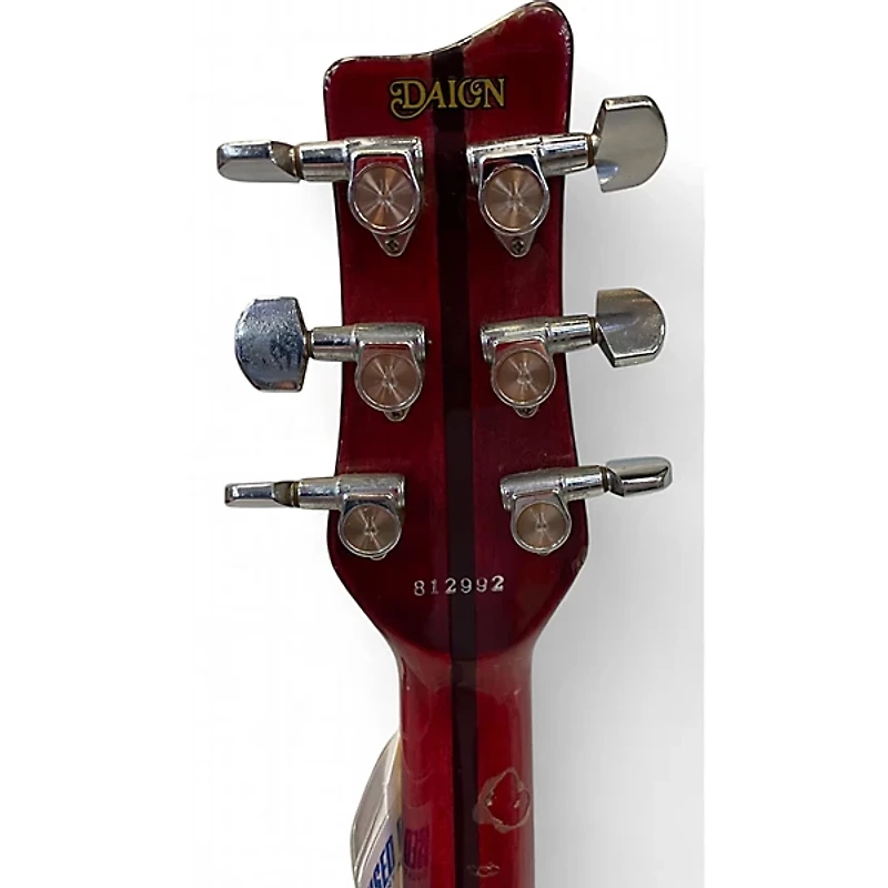 Used Daion Power Mark X Trans Red Solid Body Electric Guitar