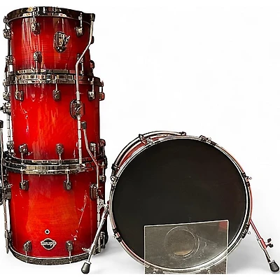 Used ddrum 4 Piece Dominion Ash Red Drum Kit