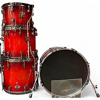 Used ddrum 4 Piece Dominion Ash Red Drum Kit