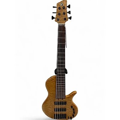 Used 2006 Elrick Platinum Hybrid Evolution Natural Quilted Maple Electric Bass Guitar
