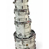 Used Yamaha 4 Piece power V Pearl White Drum Kit