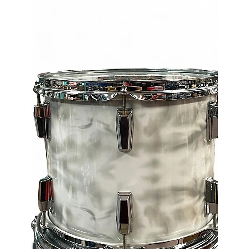 Used Yamaha 4 Piece power V Pearl White Drum Kit