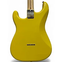 Used Fender Tom Delonge Signature Stratocaster Graffiti Yellow Solid Body Electric Guitar