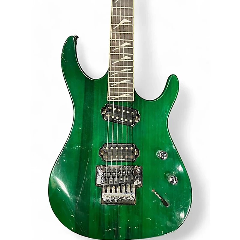 Used Hamer DIABLO Emerald Green Solid Body Electric Guitar