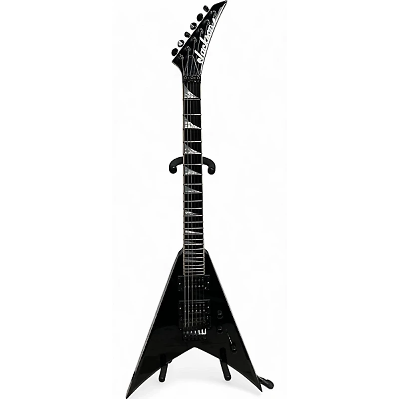 Used Jackson KV2T USA King V Black Solid Body Electric Guitar