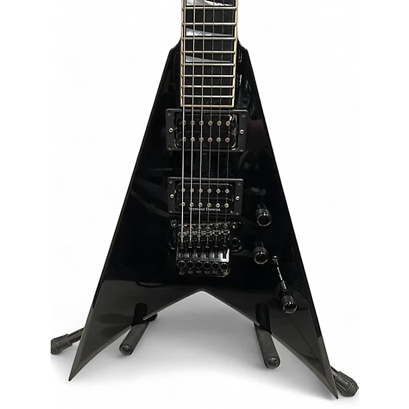 Used Jackson KV2T USA King V Black Solid Body Electric Guitar