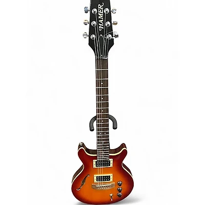 Used Hamer DUOTONE Cherry Sunburst Hollow Body Electric Guitar