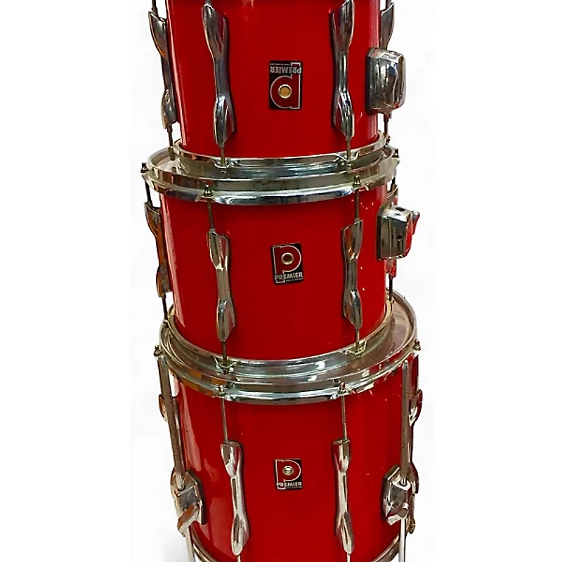 Used Premier 4 piece Elite Combo Flat Red Drum Kit