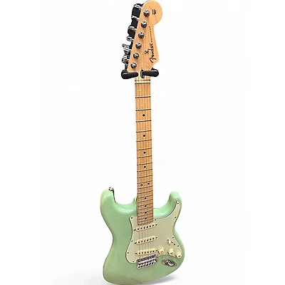 Used Fender Standard Stratocaster Light Green Solid Body Electric Guitar