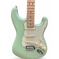 Used Fender Standard Stratocaster Light Green Solid Body Electric Guitar