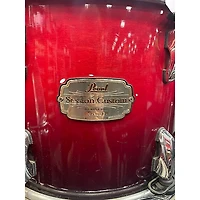 Used Pearl 5 piece SESSION Custom Candy Apple Red Drum Kit