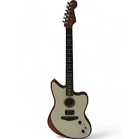 Used Fender Acoustasonic Jazzmaster Arctic White Hollow Body Electric Guitar