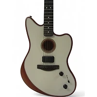 Used Fender Acoustasonic Jazzmaster Arctic White Hollow Body Electric Guitar