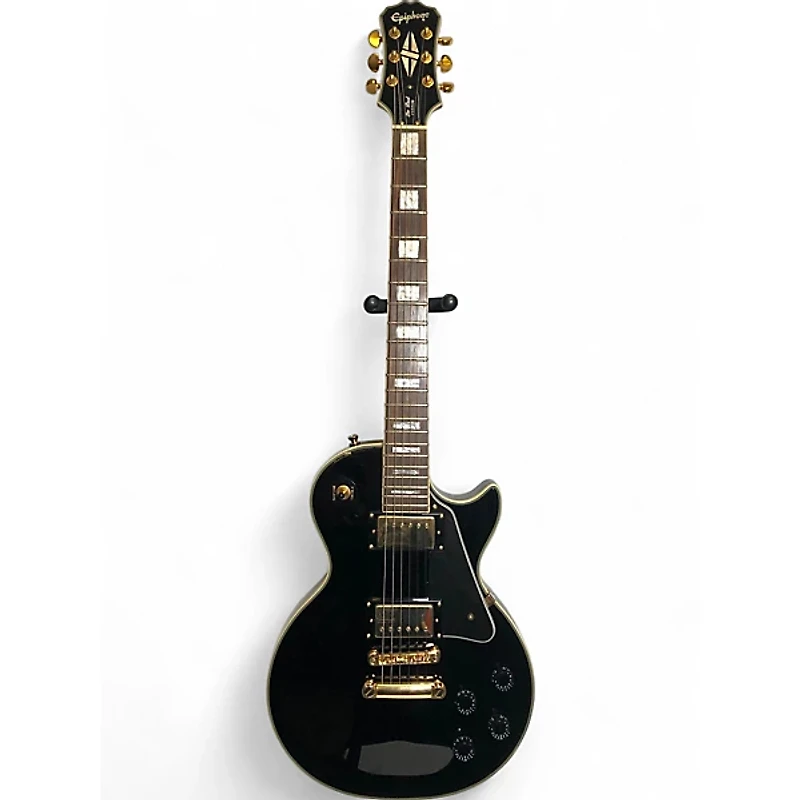 Used Epiphone Les Paul Custom Black Solid Body Electric Guitar