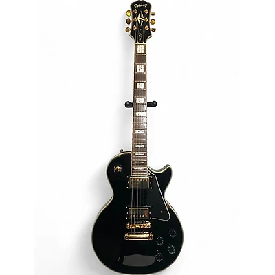 Used Epiphone Les Paul Custom Black Solid Body Electric Guitar