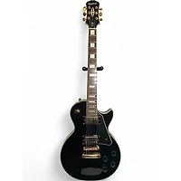 Used Epiphone Les Paul Custom Black Solid Body Electric Guitar