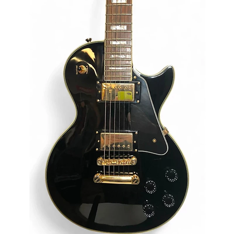 Used Epiphone Les Paul Custom Black Solid Body Electric Guitar