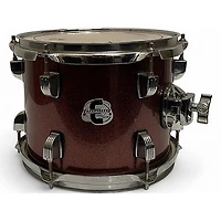 Used Ludwig 5 piece Element Evolution Chrome Red Metallic Drum Kit