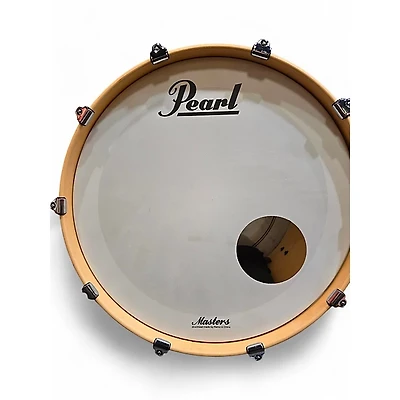 Used Pearl 3 piece Masters Maple Complete Satin Natural Burst Drum Kit
