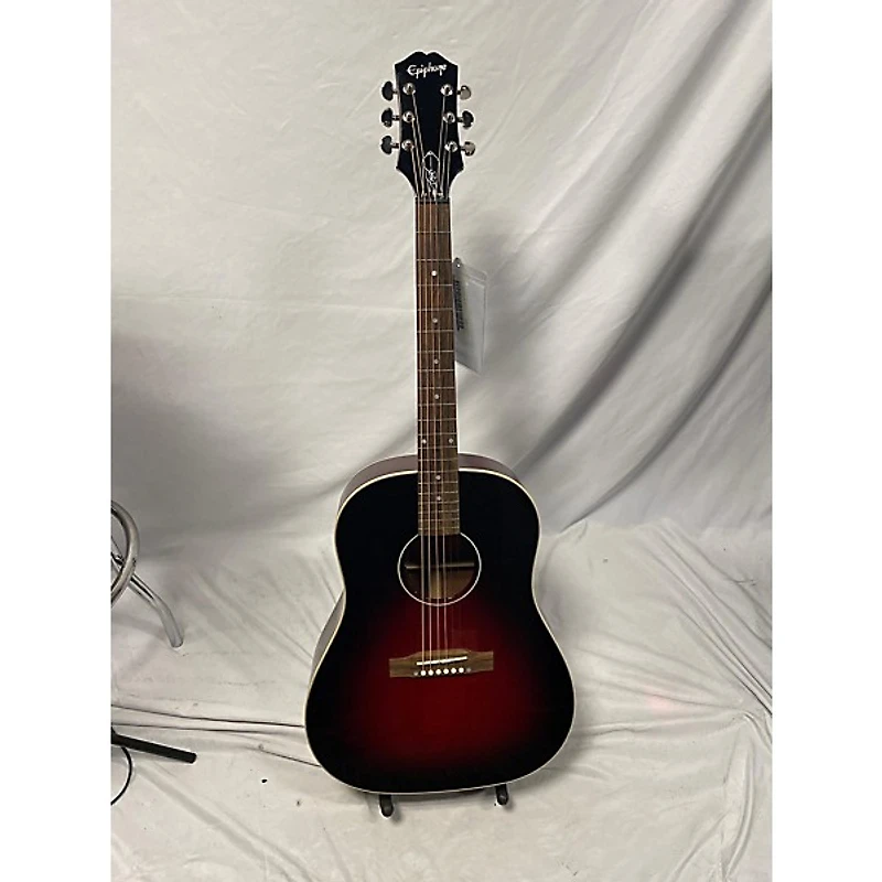 Used Epiphone SLASH J-45 Vermillion Burst Acoustic Guitar