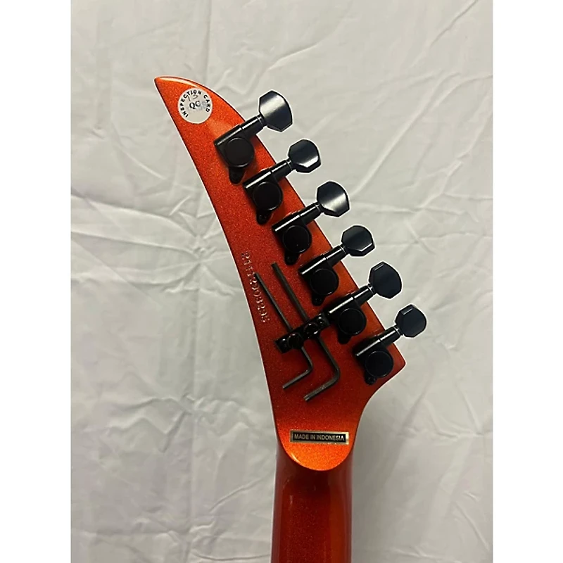 Used Kramer SM-1 Metallic Orange Solid Body Electric Guitar