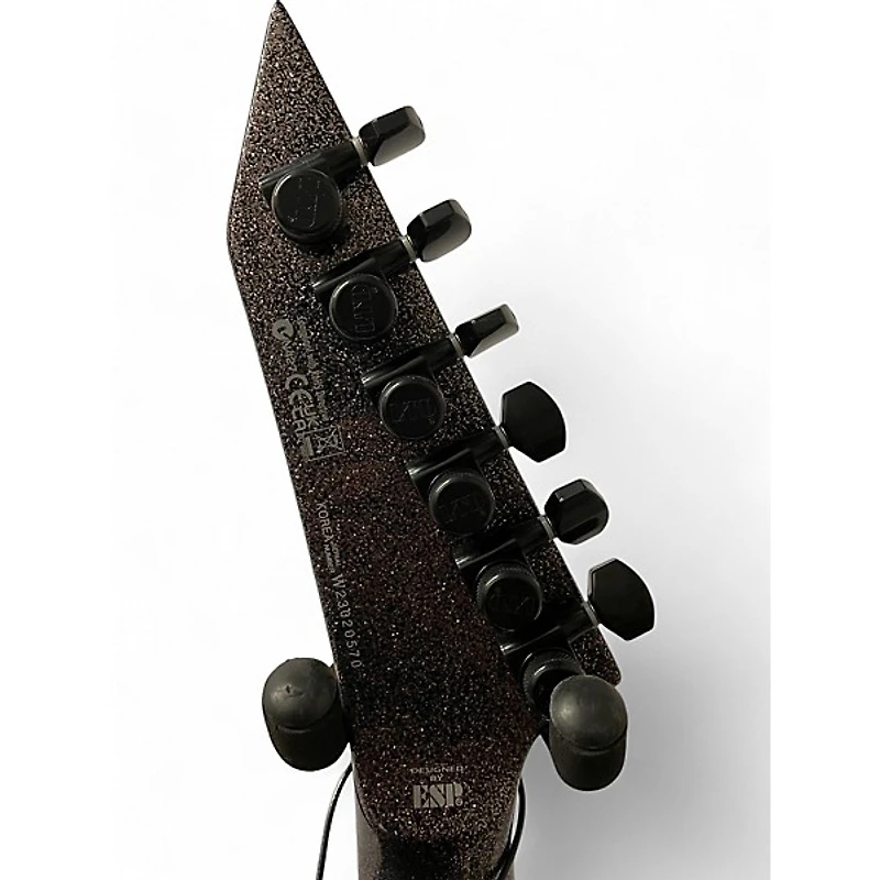 Used ESP LTD KH-V Black Sparkle Solid Body Electric Guitar