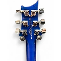 Used PRS SE Custom 24 Blue Ghost Flames Solid Body Electric Guitar