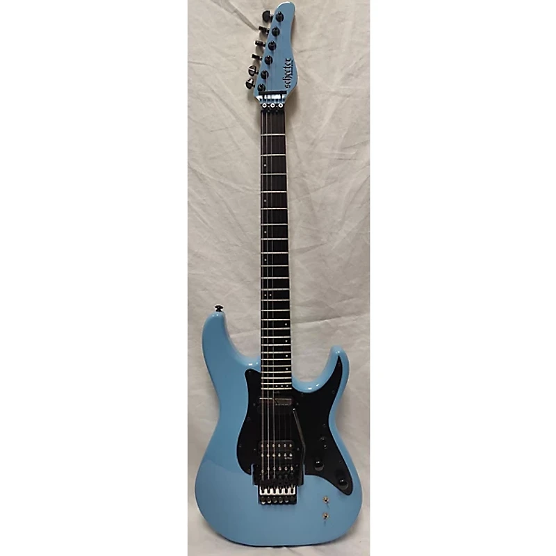 Used Schecter Guitar Research Sun Valley Super Shredder FR Riviera Blue Solid Body Electric Guitar